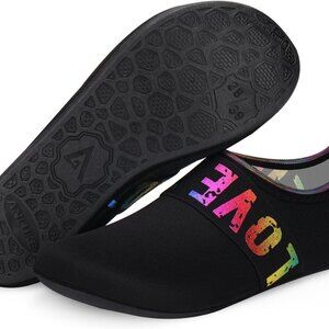 Water Shoes Barefoot Aqua Yoga Socks Quick-Dry Beach Swim Surf Shoes for Women M